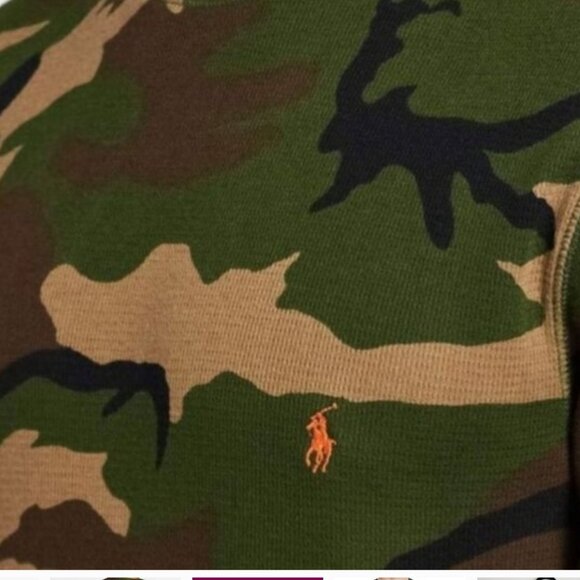 Polo Ralph Lauren Men's Camo Waffle-Knit Thermal Pajama Shirt in Medium - Picture 3 of 8